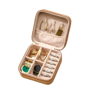 Cutie organizatoare din pluta pentru bijuterii - floral, 4, ibucork.ro