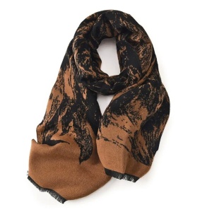 Esarfa Cashmere - Brown and Black