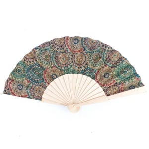 Evantai din pluta multicolor 36661 Ibucork.ro