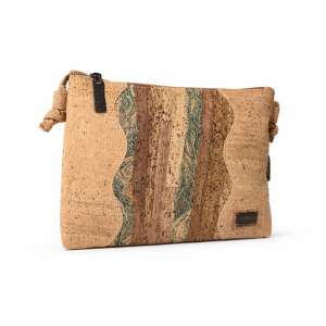 Geanta dama crossbody din pluta Waves Beige, 2, ibucork.ro