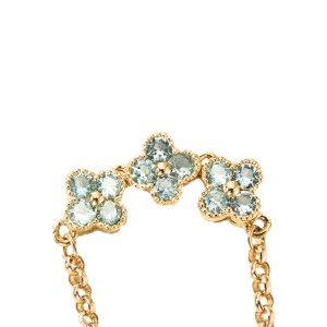Inel reglabil din argint cu floricele 33960 Ibucork.ro