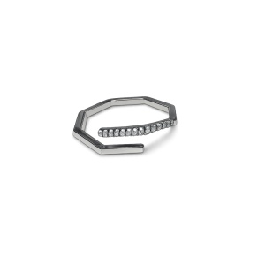 Inel reglabil geometric cu zirconii