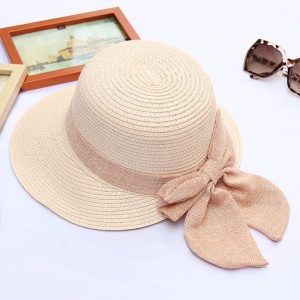 Palarie dama vintage din rafie roz pudra, 4, ibucork.ro