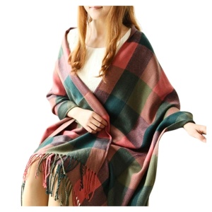 Sal Cashmere in carouri cu ciucuri 32330 Ibucork.ro