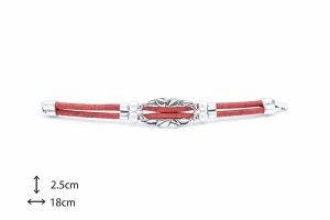 Bratara dubla din pluta Floral, 3, ibucork.ro