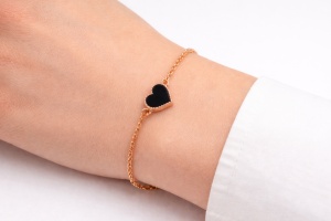 Bratara reglabila Black Heart, 2, ibucork.ro