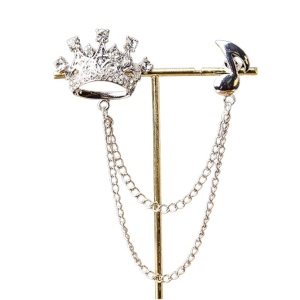 Brosa pentru sacou Silver Crown 36571 Ibucork.ro