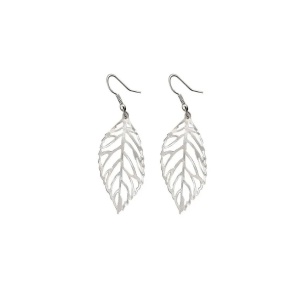 Cercei Argintii Frunza Silver Leaf