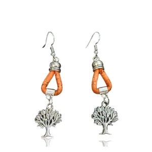 Cercei din pluta Orange Tree