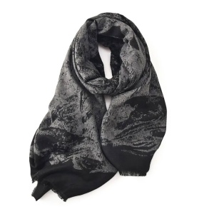 Esarfa Cashmere - Brown and Black 32221 Ibucork.ro