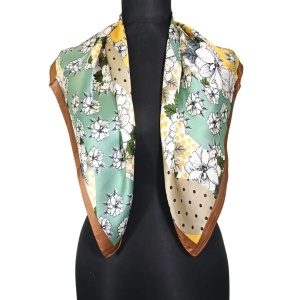 Esarfa patrata din satin florala, 3, ibucork.ro
