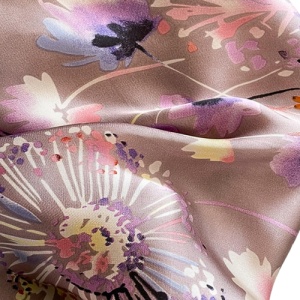 Esarfa satin florala lila, 2, ibucork.ro