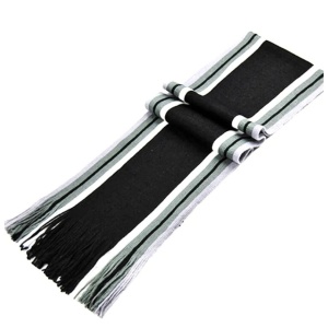 Fular barbatesc Duo negru