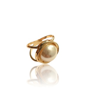 Inel mare pentru esarfa cu perla 31191 Ibucork.ro