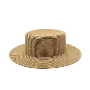 Palarie eleganta din rafie Brown 36601 Ibucork.ro
