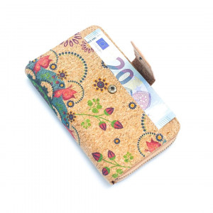Portofel compact din pluta cu clapa 15651 Ibucork.ro