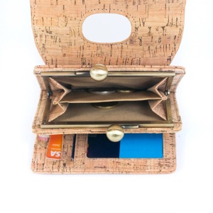 Portofel din pluta vintage multifunctional 32841 Ibucork.ro