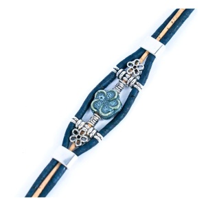 Bratara din pluta Flowers 33182 Ibucork.ro
