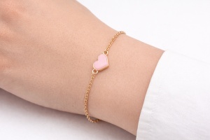 Bratara reglabila Pink Heart, 3, ibucork.ro