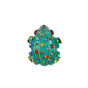Brosa broscuta cu cristale multicolore