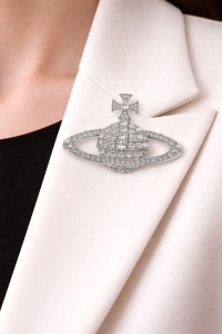 Brosa cu cristale Spacecraft White, 2, ibucork.ro