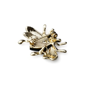 Brosa eleganta Magic Fly cu cristal maro, 3, ibucork.ro