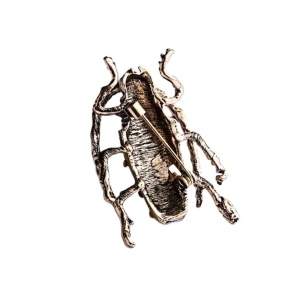 Brosa retro cu email Beetle, 4, ibucork.ro
