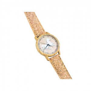 Ceas cu bratara din pluta natural Horse 26102 Ibucork.ro