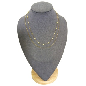 Colier placat cu aur - Yellow - Img 1