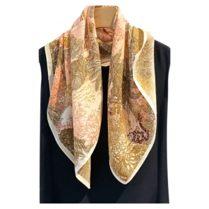 Esarfa patrata din satin Jungle 35862 Ibucork.ro