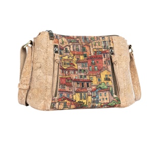 Geanta dama crossbody din pluta Peisaj urban, 2, ibucork.ro
