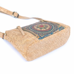 Geanta dama de umar din pluta Mandala cu fermoare laterale, 5, ibucork.ro