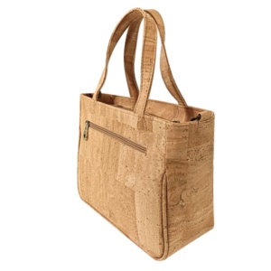 Geanta din pluta cu buzunar frontal White 36182 Ibucork.ro