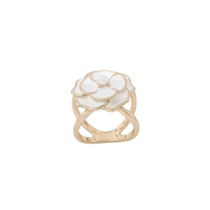 Inel pentru esarfa Rose White 31192 Ibucork.ro