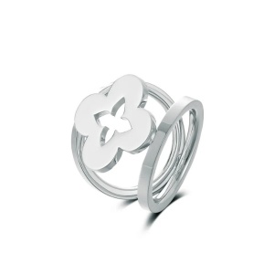 Inel pentru esarfa Silver Double Ring 31402 Ibucork.ro