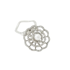 Inel pentru esarfa stil brosa Floare 31212 Ibucork.ro