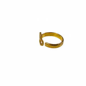 Inel reglabil din argint placat cu aur Honey 27852 Ibucork.ro