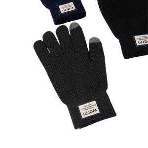 Manusi unisex tricotate cu touchscreen 31902 Ibucork.ro