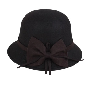 Palarie dama eleganta rotunda neagra, 1, ibucork.ro