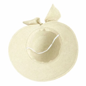 Palarie dama vintage din rafie crem, 4, ibucork.ro