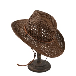 Palarie din rafie tip Cowboy 37332 Ibucork.ro
