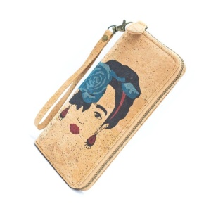 Portofel din pluta Frida Blue 36632 Ibucork.ro