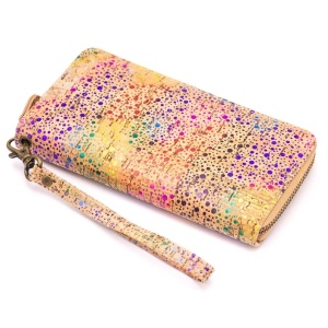 Portofel din pluta Multicolored 32732 Ibucork.ro