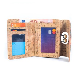 Portofel din pluta vintage multifunctional 32842 Ibucork.ro