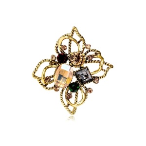 Brosa Floare cu cristale 35063 Ibucork.ro