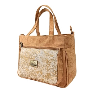 Geanta din pluta cu buzunar frontal White 36393 Ibucork.ro
