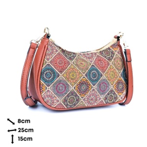 Gentuta crossbody din pluta Colors Romb - Img 4