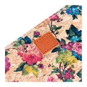 Portofel din pluta cu fermoar Roses 35743 Ibucork.ro