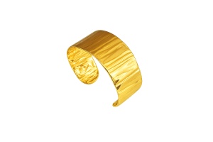 Bratara placata cu aur bangle texturata