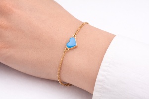 Bratara reglabila Blue Heart, 3, ibucork.ro